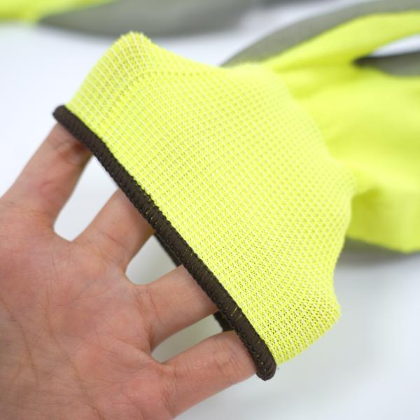 Gants de travail en polyester PU de calibre 13 Gants de protection des mains industriels résistants à l'usure