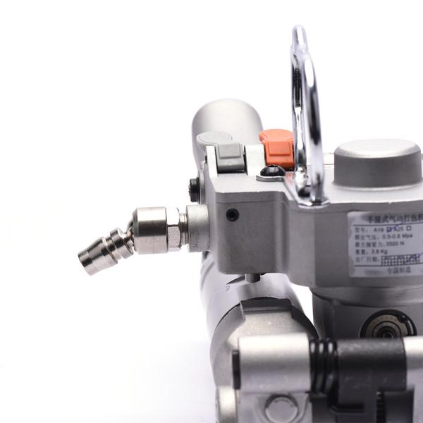 A19 Portable Pneumatic Plastic Steel Belt Baler High Tensile Force 3500N Hot Melt Free