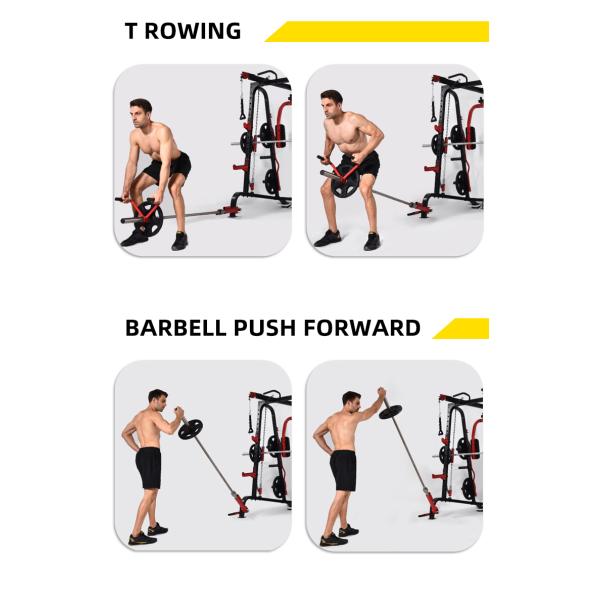 Multi Functional Smith Machine Best Fitness Equipment for Home Gym Cable Crossover