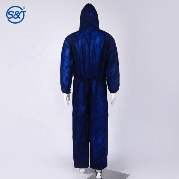 OEM Protective Coverall Suit PP Material Coverall Royal Blue Protective Coverall Disposable