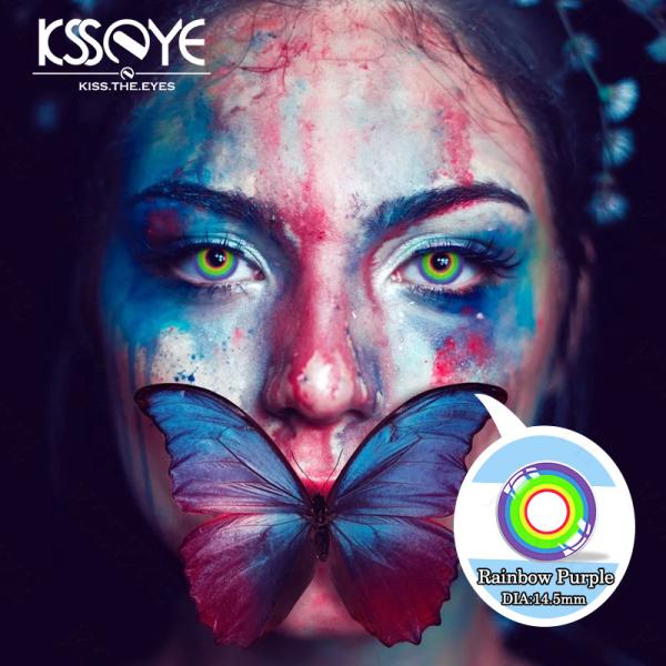 KSSEYE Halloween Cosplay Crazy Color Contact Lenses 8.6mm