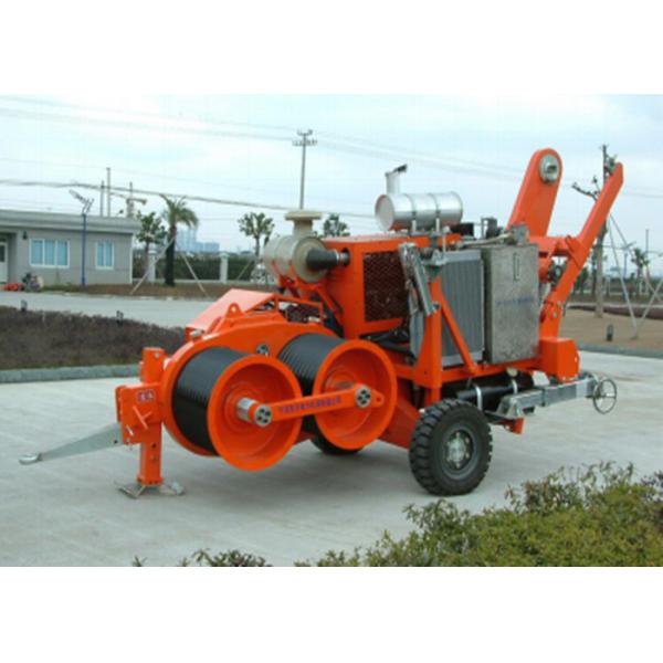 Hydraulic Cable Puller Winch with 220KN Capacity, Infinitely Variable Speed, and Automatic Overpull Protection for Cable Stringing Equipment