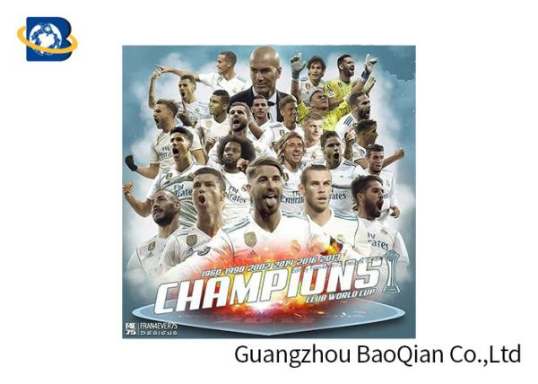 Lance a propaganda Lenticular da estrela de futebol do ANIMAL DE ESTIMAÇÃO do cartaz do efeito 3D/PP Materail