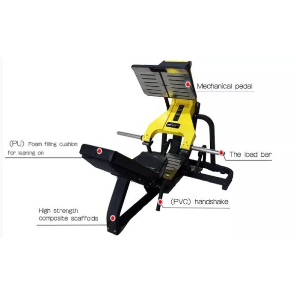 Anti Skidding Steel 45 Degree Leg Press Commercial Gym Equipment For Fitness