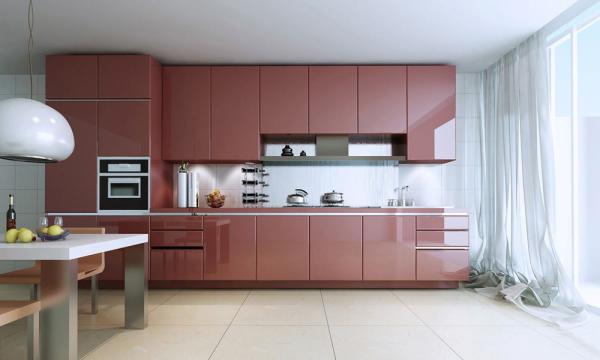 High glossy lacquer kitchen cabinet,Project kitchen cabinet