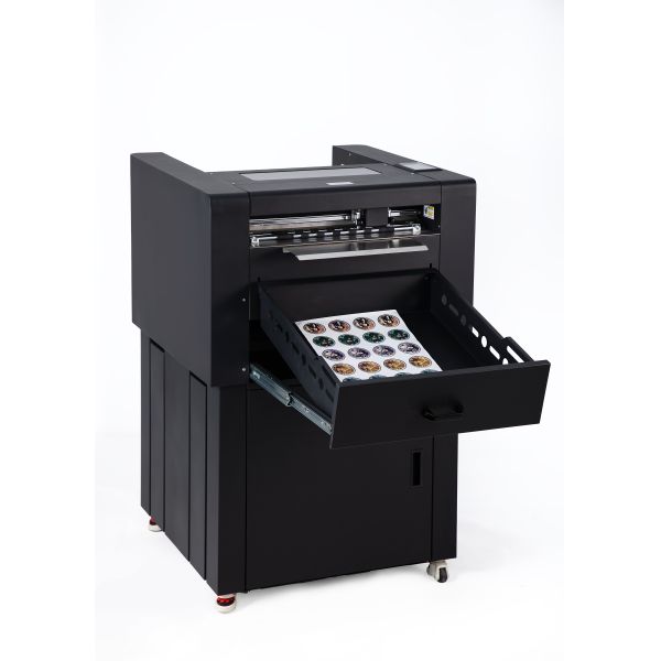 ZKSVD370PRO Dual Heads Servo Motor Suction-type Fully Automatic Paper Feeding Label Cutting Machine