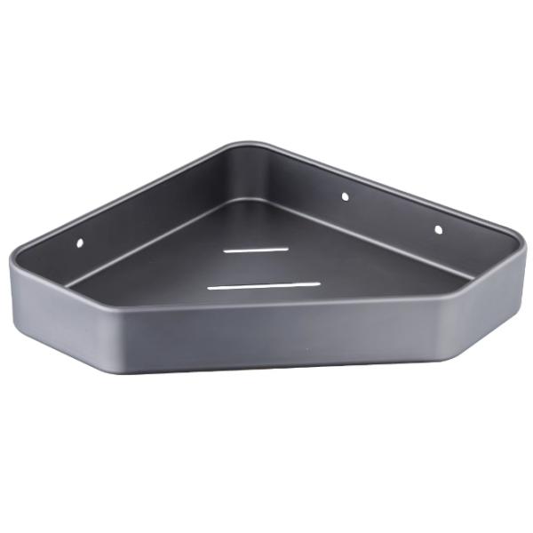 Space Aluminum Corner Shower Shelf Kitchen Storage Rack Wall Mounted Caddy Bath Tray