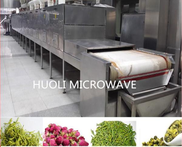 Industrial Microwave Dryer , Rose Bud / Jasmine Flower Drying Fixing Machine