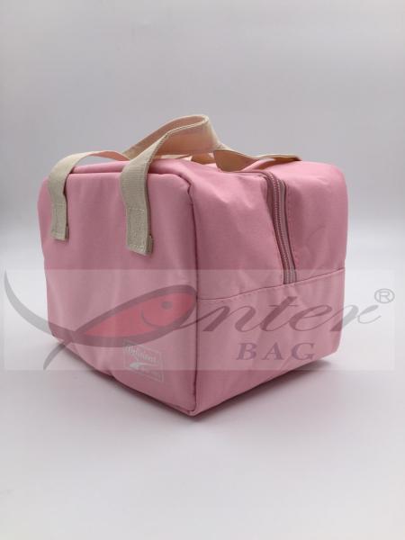 Pink 420D Polyester Travel Cooler Bag Anti Moisture Strong Impact Resistance