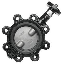 OEM Ductile Iron Centerline Butterfly Valves , Lug Style Butterfly Valve