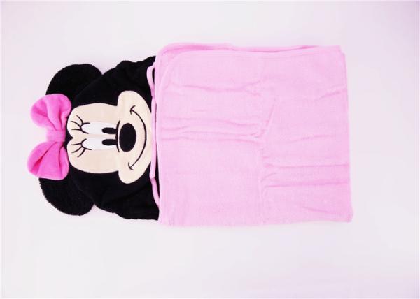 Disney Pattern Bath Wrap Baby Wrapping Sheets , Baby Girl Swaddle Blankets