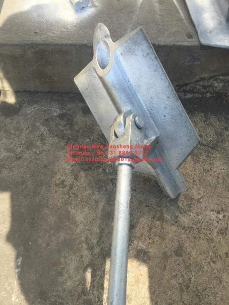 9.75 Inch ASTM A-536 Ductile Iron Galvanized Ground Anchors
