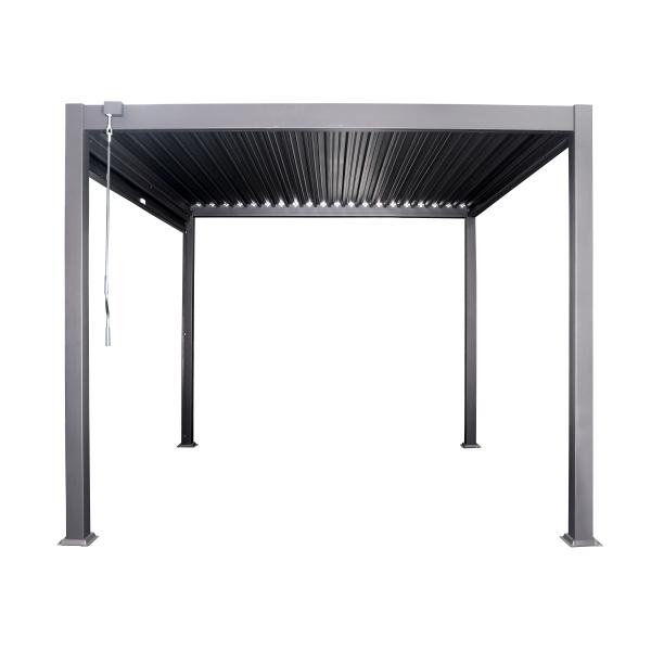 Aluminum Frame PERGOLA 3x4m Luxury Modern Outdoor Waterproof Roof Metal Garden Pergola