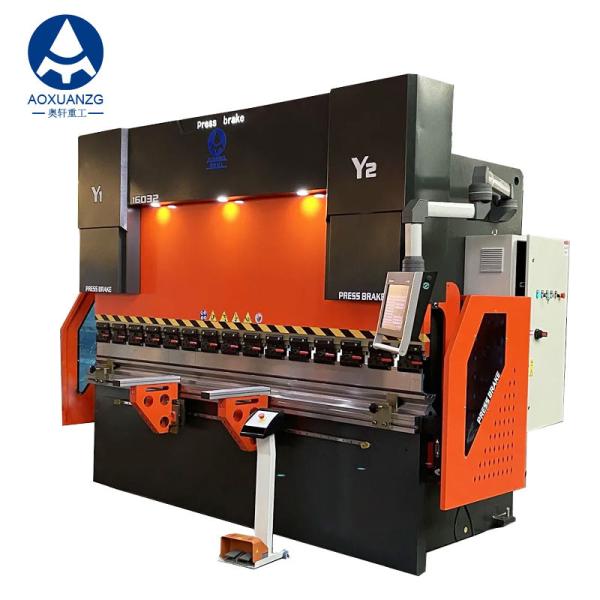 160Tons 3200mm Width Hydraulic Metal Bending Machine CNC DA58T Press Brake 4+1 Axis