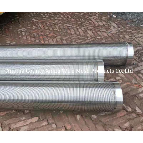 V Shape Wedge Wire Wrapped Johnson Continuous Slot Well Screen Pipe with Diameter 10-3/4