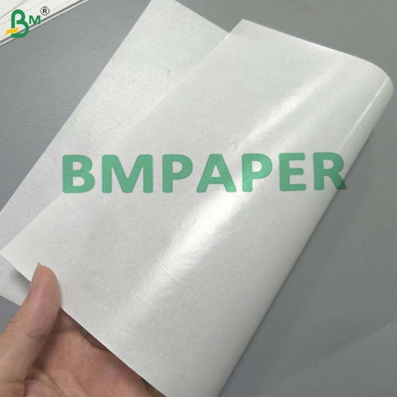 Custom Print 40g+12g Single Side PE Laminated White Kraft Paper