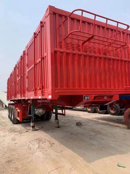 50cbm 80 Tons Tractor Side Dump Semi Trailer 3 Axles Side Tipper Semi Truck Trailer