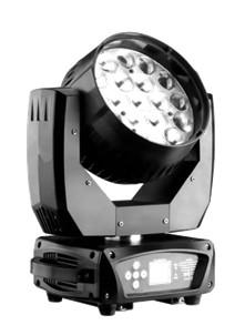 Lumière de tête mobile à LED 19X15W avec DMX/Master/Sound Control et angle de rayon de 8 à 50 degrés