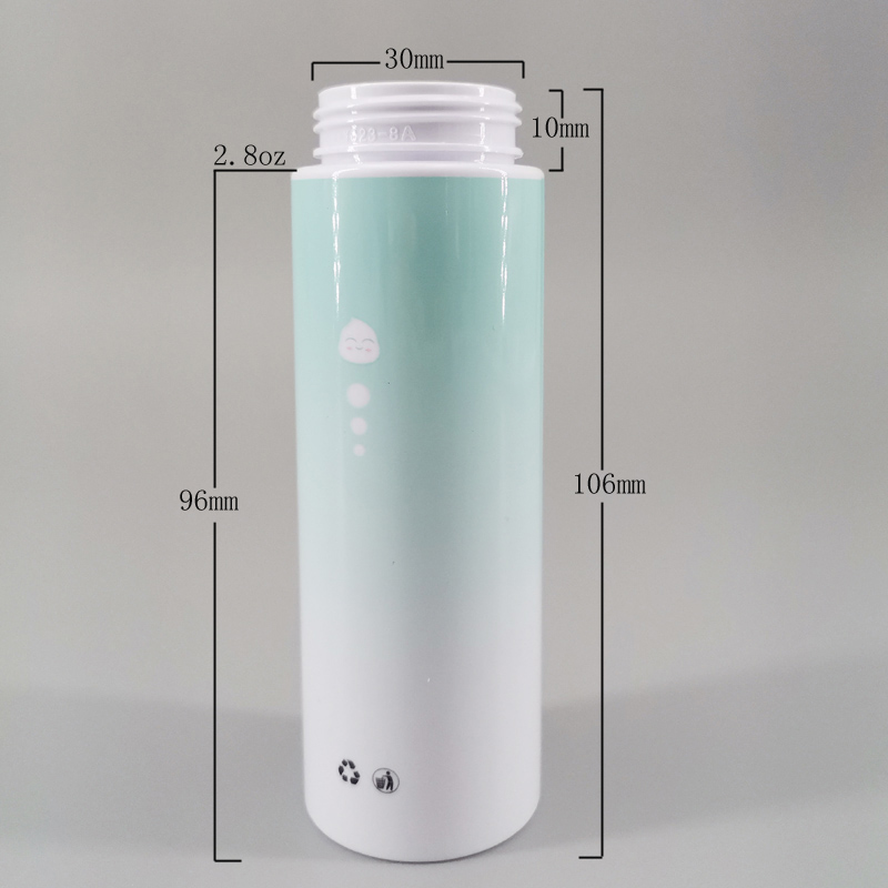 Бутылка мыла цилиндра 80ml поликарбоната 30mm пенясь