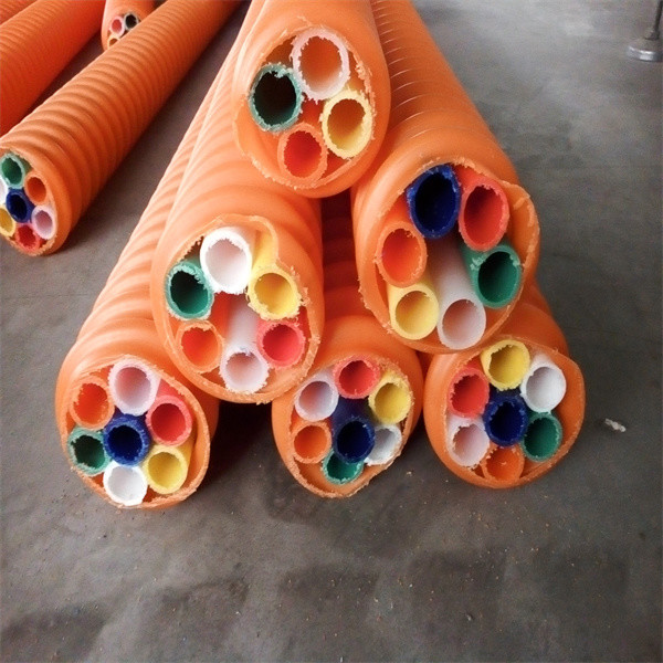 4 направления 14/10 мм Прямая погребенная Hdpe Микропроводные узлы трубы Телекоммуникации Подземные кабельные трубы
