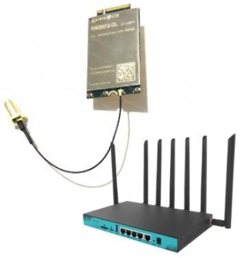 WG3526 4G 5G WIFI Router M2 NGFF/PCIE Modulo Roteador de espera de cartão duplo com antena EM160RGL