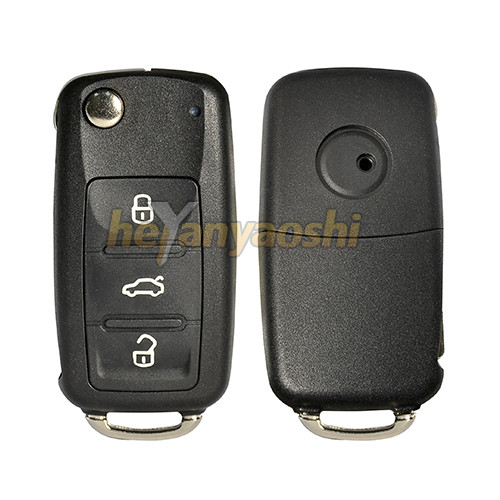 Vw 3 Buttons Smart Key Shell with Emergency Key Insert