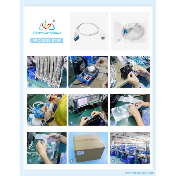 Adult Finger Clip SpO2 Sensor Philips MP40 VM8 8 Pin Surgical Supplies