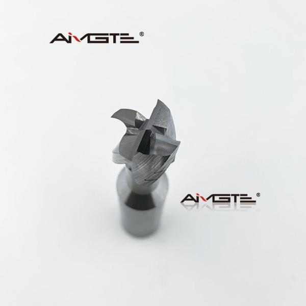 Fraise en bout à rainure en T à 4 flûtes avec brise-copeaux en carbure pour l'acier et l'aluminium, outil de rainurage CNC de qualité industrielle, queue de 16 mm et 20 mm