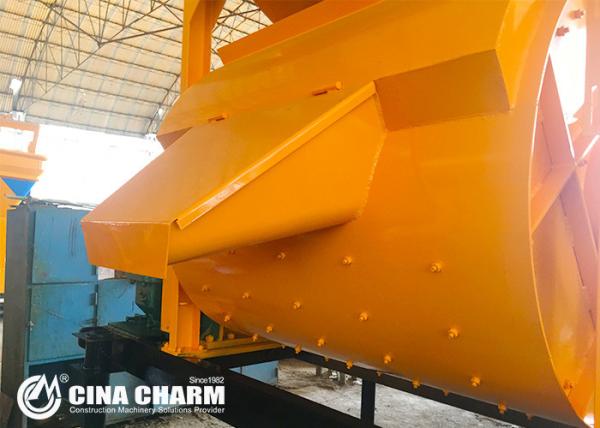 1.8T Portable Cement Mixer , Hydraulic Mixer Machine With 14m3/H Capacity
