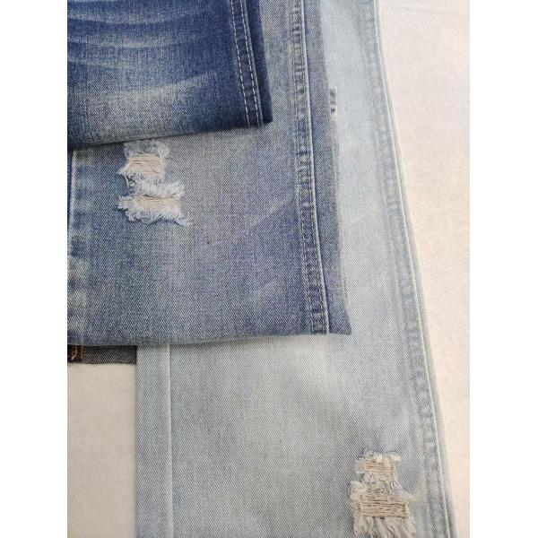 Tejido de mezclilla de algodón, poliéster y rayón con 180 cm de ancho total, 9.6 oz, para jeans de mujer