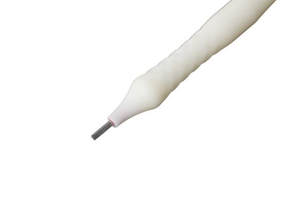 Comprimento manual branco da pena da tatuagem da lâmina #21 redonda/da pena 13CM proteção da sobrancelha
