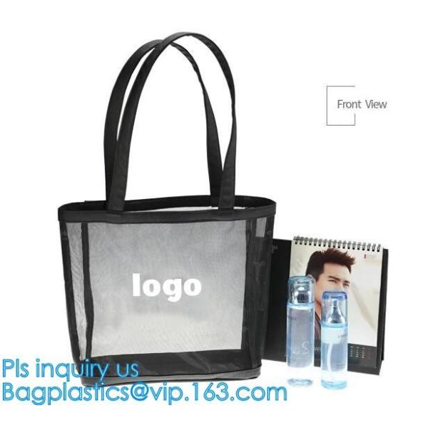 Mesh Beach Bag Shopping Bag Shoulder bag handbags, Mesh Beach Women Handbags, Mesh Tote Beach Bag Handbag With Large Poc