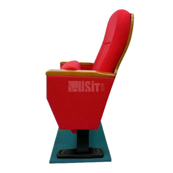 Contemporary Auditorium Theater Seating Stackable Padded Folding Prayer Chair