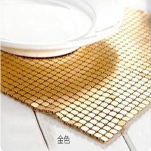 Top quality hot sale cheap Gold Color Metallic Sequin Cloth metal Mesh curtain Fabric for clothing