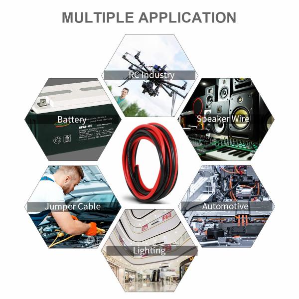 8AWG Flexible Silicone Wire High Temp RC Automotive Car Battery Wire