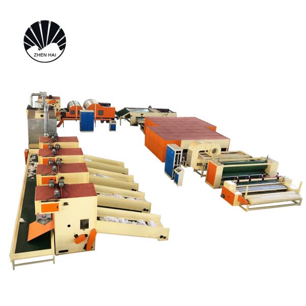 Производственная линия 180kw ватина полиэстера клея полиэфирного волокна свободная термальная скрепленная