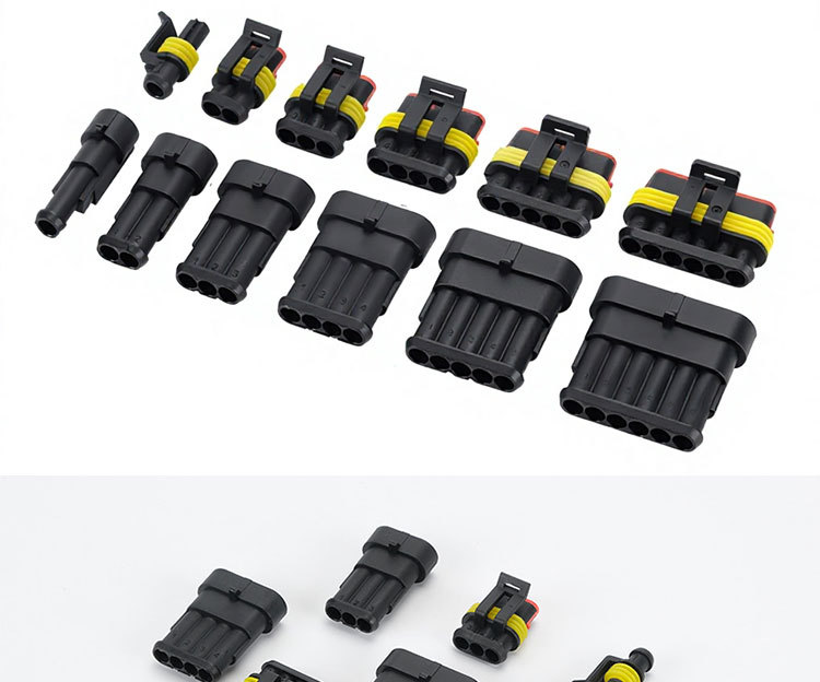 1.5 Series Waterproof Automotive 1 2 3 4 5 6 7 8 Pin Connector AMP Socket Plug Connector