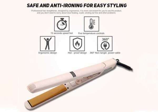 1 Inch Professional Ceramic Plate Flat Iron LED Display Hair Straightener