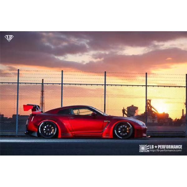 Silver GTR Nissan Body Kit LB Style Spoiler Pour voiture
