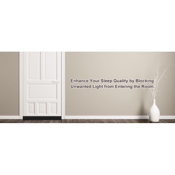 Door Draft Stopper with Soundproof Weather Stripping Single Sided Adhesive Door Sweep and Blocker