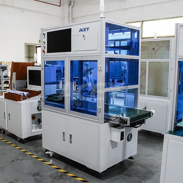 Automatic Visual Inspection Machine for Cylindrical Battery Positive & Negative Electrode