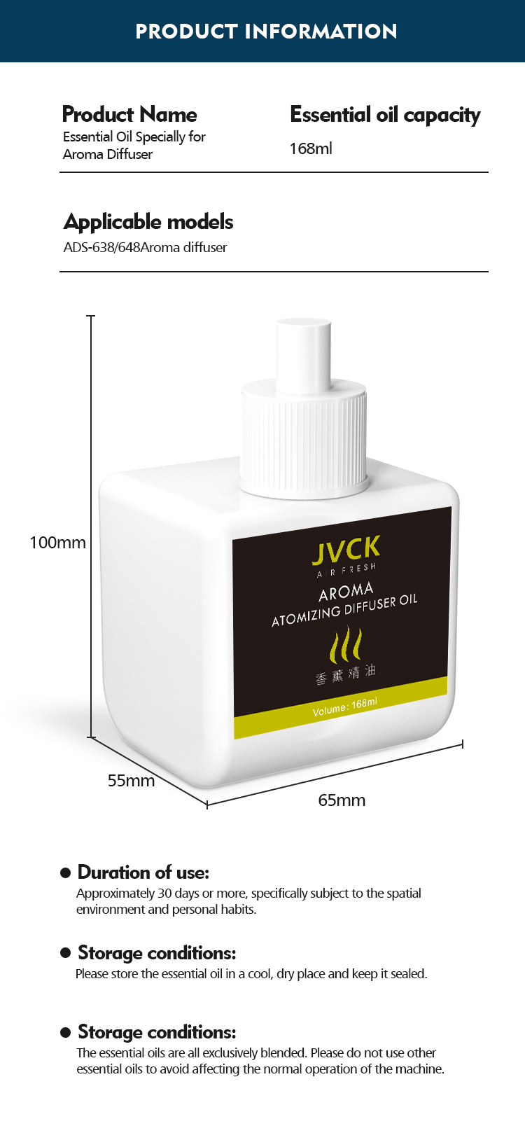 168ML Water Base Essential Oils For Aroma Diffusers In Hotels And Homes