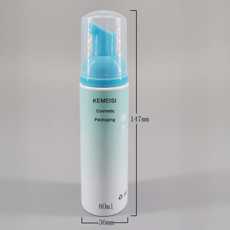 Бутылка мыла цилиндра 80ml поликарбоната 30mm пенясь