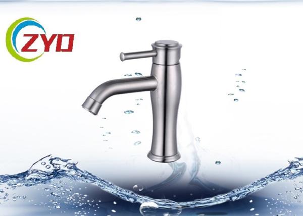 Mental Bathroom Plumbing Accessories Polished Chrome Desk Mounted Water Tap