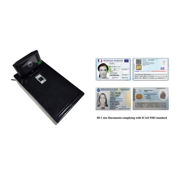 Sample M ID-BOX ID Card Reader for ICAO 9303 ID-1 Document Read MRZ, avatars, fingerprints and capture real-time photos