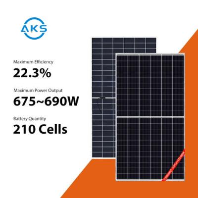 680W Canadian Solar All Black 685W 690W Mono Perc Bifacial Solar Panel PV Module