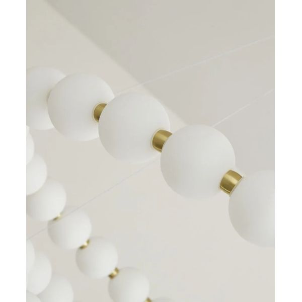 Round Ring Hanging Lamp Frosted Ball Ceiling Chandelier High Quality Living Room Dining Room Hanging Light (WH-AP-666)