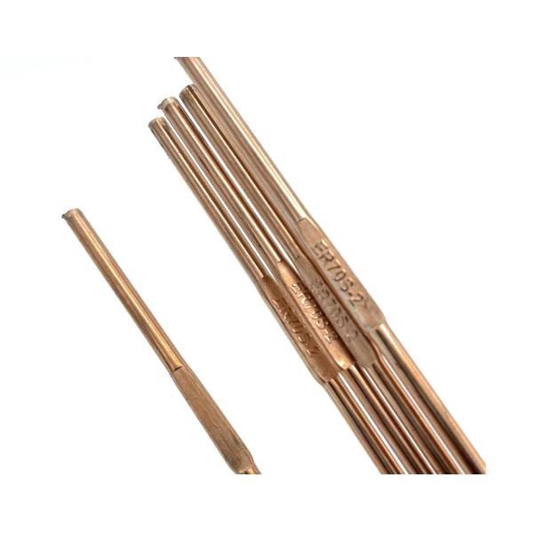 1.6mm*1000mm ER70S-2 Barres de soudage de fil de soudage de cuivre pour joints