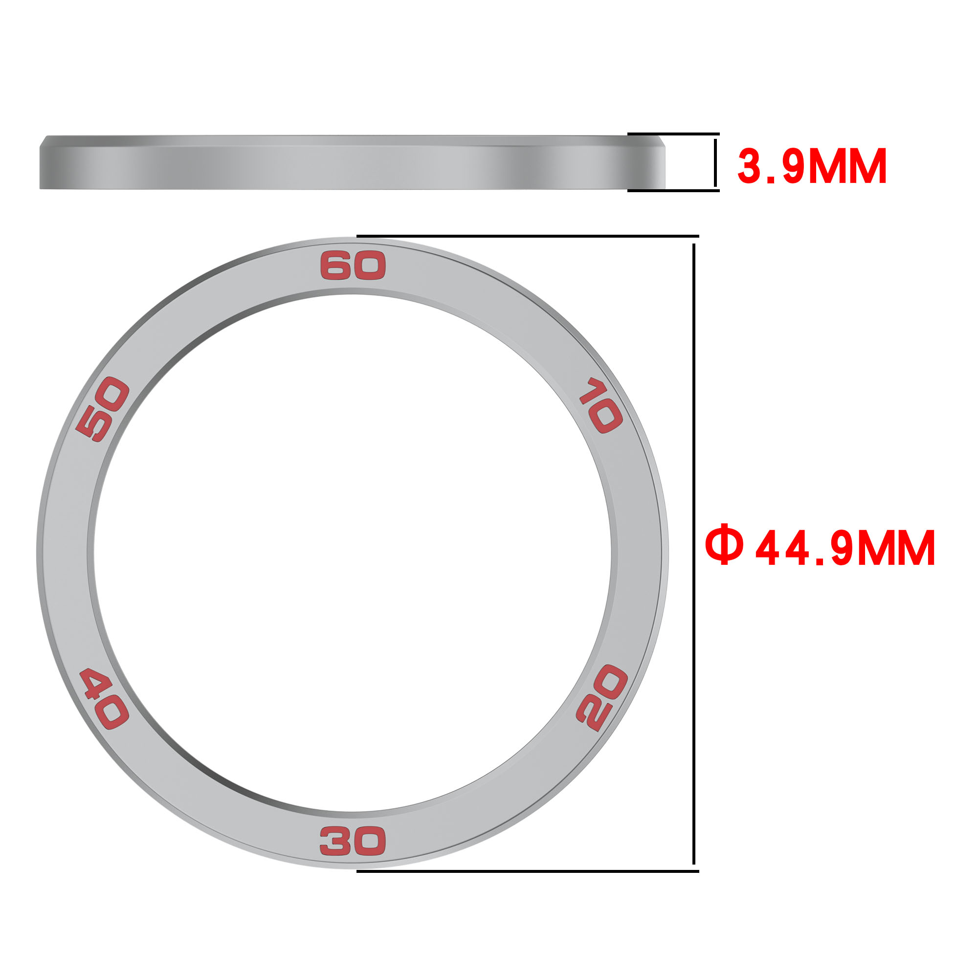 Eraysun Metal Bezel Ring by Nothing Watch Pro2 Watch Anti Scratch Adhesive Frame Protective Cover for CMF Watch Pro2 Bezel Ring