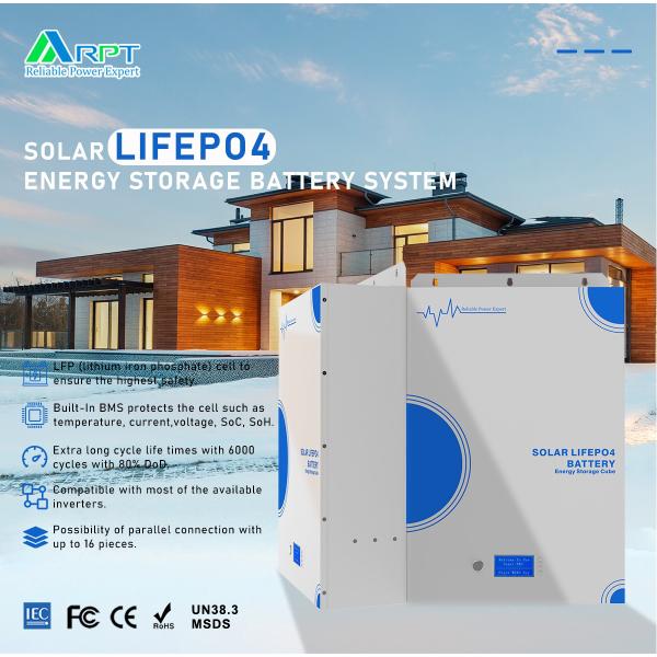 Solar Home Li-Ion Battery Energy Storage Cube - 48V Series (Wall-Mounted)